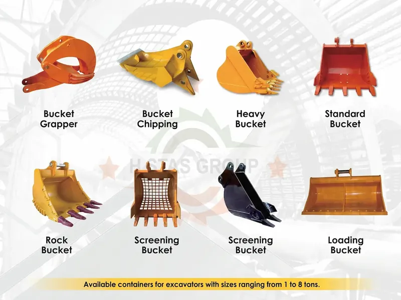 Excavator Buckets & Stick Arms